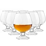Glasmark KROSNO, 350ml, Set von 6, Cognacglas, Brandy, Cognac-Gläser, Cognacschwenker, Hochglanz, Schwenker gläser, Perfekt für Zuhause, Restaurants und Partys, Spülmaschinenfest