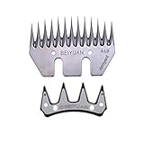 KEHUASHINA Schafschermaschine Schermesser 13 Zähne gerade Schaf Scheren Clipper Klinge Elektrische Wolle Kamm Cutter Edelstahl Ziegen Clipper Schere Klinge