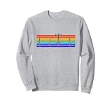 Rennrad Herzschlag Kardiogramm Regenbogen Pride Radsport Sweatshirt
