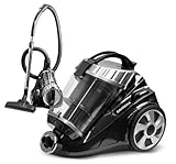 CARRERA Staubsauger schwarz [Zyklonstaubsauger]Vacuum cleaner - Bodenstaubsauger - Staubsauger mit Kabel - Kleiner Staubsauger - 800W - Staubsauger Hepa Filter - Staubsauger hohe Saugkraft - beutellos