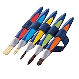 Pelikan griffix 5er Pinsel-Set, mit 5 verschiedenen Borsten- und Haarpinsel, mit Pinselband