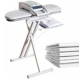 Dampfbügelpresse mit LED-Bildschirm und digitalen Steuerungen, 5 Stoffeinstellungen für den privaten und gewerblichen Gebrauch, 300 ml Tankkapazität