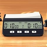 Schachuhr, digitaler Schach-Timer, für chinesisches Schach, für internationales Schach, Go und verschiedene Schachspiele, 140 x 85 x 54 mm
