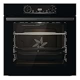 Gorenje 738415 OptiBake BOS 6737 E13BG Einbau-Backofen / 77L / Heißluft/ExtraSteam/GentleClose & Open/Bratenthermometer/AirFry/Pizzamode 300°C/PerfectGrill/ChildLook/Teleskopauszüge/schwarz