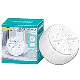 SNZ Portable Washing Machine, Camping Waschmaschine, Ultraschall Turbo Vibrierend Tragbare Waschmaschine, Mini Waschmaschine für Reisen, Camping, Geschäftsreise für Socken, Unterwäsche, Babykleidung