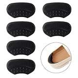 iLamvie 3 Paar Fersenpolster,fersenpolster schuhe,Fersenkissen selbstklebend,fersenpolster für zu große schuhe,Fersenpolster für Damenschuhe und Herrenschuhe(Schwarz)