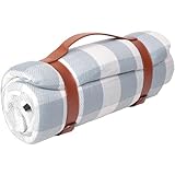 Ujjdwiurgh Picknickdecke, Picknickdecke, wasserdicht, Rasendecke, Tragetasche, tragbar, für den Innenbereich, Zuhause, sanddichte Strandmatte
