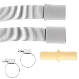 Masterpart Ablaufschlauch-Verlängerungs-Set für Waschmaschine und Geschirrspüler, 2 m