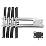 Edelstahl 4 Stufen Badeleiter Boot, ausziehbare Bootsleiter für Pontoon Boot Leiter Folding Boarding Badeleitern Kapazität für Marina Yachten Poolleiter, Tragfähigkeit 408 kg