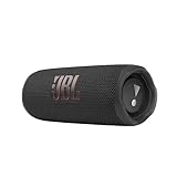 JBL Flip 6 Bluetooth Box in Schwarz – Wasserdichter, tragbarer Lautsprecher mit 2-Wege-Lautsprechersystem für kraftvollen Sound – Bis zu 12 Stunden kabellos Musik abspielen