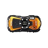 Ricoh WG-80 Orange Wasserdichte Digitalkamera - stoßsicher frostsicher drucksicher 03127