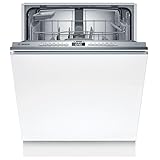 Bosch SMV4HTX00E Serie 4 Geschirrspüler, 60 cm, vollintegrierte Spülmaschine mit Besteckkorb, Extra Trocknen, Flex Körbe, Rackmatik, Silence Programm, Programmassistent, Home Connect, Info Light