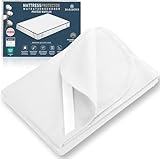 BARBONS Matratzenschoner 180x200 cm - Oeko-TEX Zertifiziert wasserdichte Matratzenauflage Baumwolle Inkontinenzunterlage waschbar Nässeschutz Matratzenbezug Atmungsaktiv 180x200cm