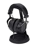 Dynavox Kopfhörerständer KH-1000, Universal Halter mit Metallkorpus für Gaming-Headsets und Over-Ear-Kopfhörer, Silikon-Auflage für Bügel und Kabel-Ablage, schwarz