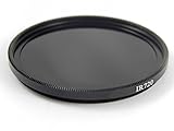 vhbw Universal Infrarot Filter 720nm für kompatibel mit Kamera Objektiven mit 58mm Filtergewinde - Zirkularer IR-Filter, Schwarz