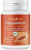 effective nature - Papayakerne - 50 g - Bio und in Rohkostqualität - Schonend verarbeitet - Als Gewürz und Snack - Ohne Zusätze