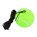 Tennis-Trainingsball für Tennisübungen Im Freien und in der Halle mit Schnur, 1 Elastischem Gummi, Tennisball, Tennisball mit Gummi