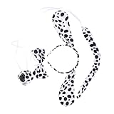 Homoyoyo Hundekostüm Zubehör mit Stoff Hundearmband Fake Nase und Fliege Leichtes Cosplay Accessoire für Halloween Party Tierkostüm Dekoration