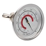 MOBUTOFU Präzises Ofenthermometer Aus Edelstahl Hitzebeständiges BBQ Thermometer Für Die Kerntemperaturmessung Ideal Für Backofen Grill Und Küche Schnelle Temperaturmessung Für