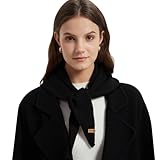 ACUSHLA Dreieckstuch aus Wolle Strick Dreieck Schal mit Reiskorn Strickmuster in Unifarben, Leichtes Tuch weich viele Farbkombinationen Leichter Schal