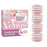 Gillette Venus Comfortglide Spa Breeze Rasierklingen Damen, 4 Ersatzklingen für Damenrasierer mit 3-fach Klinge | 4 Stück (1er Pack)