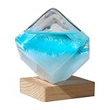 Sturmglas Vorhersage für Innendekoration - Cubic Liquid Crystall Barometer für atmosphärische Vorhersagen | Schreibtisch Dekoration für Schreibtisch, Wohnzimmer