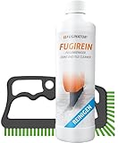 FUGINATOR® Fugenbürste grau/gün inkl. Fugenreiniger 250 ml - Fugenreinigungsset - Bürste zur Fugenreinigung in Bad, Küche und Haushalt