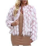 Warehouse deals angebote Kunstpelze Jacke Damen Open Front Felljacke Elegant Winterjacke Kunstfell Mantel Winter Warm Plüschmantel Flauschig Pelzjacke Große Größen Cardigan Kuschelig Pelzmantel