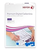 Xerox 003R99107 Premium Digital Selbstdurchschreibepapier, vorsortiert Pack mit 500 Blatt, 250 Sätze, 2 Fach-Satz, weiß/rosa, 83672