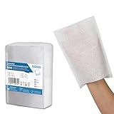 50x ARNOMED® Einmalwaschlappen aus Molton Eco, Einmal Waschhandschuhe für Erwachsene & Babys, Einweg Waschlappen Weich & Sanft, Waschhandschuhe Einweg, Wegwerf Waschlappen, Einweg Lappen