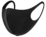 Björn Swensen 5 x Mundmasken für Freizeit Sport Training Mundschutz Staub Pollen Gesichtsmaske Fashion Maske Gesichtsschutz Face Masks Sportmaske waschbar Y schwarz