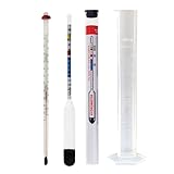 Home Brew Hydrometer, Thermometer und 100 ml Probierglas – Bier- und Weinherstellungsgerät