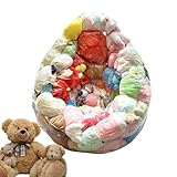 Gwtdtoad Sitzsack Bezug | Durchsichtige Fülltier Sitzsack Hülle | Großer Möbelsitz Für Schlafzimmer Wohnzimmer Zuhause Wohnung Kinder Teens Erwachsene Plüschtier Organisation