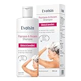 Evolsin® Ekzem & Psoriasis Shampoo bei Schuppenflechte, Ekzemen &Neurodermitis auf kopfhaut & Körper I OHNE KORTISON I Medizinprodukt I Bei Neurodermitis & Schuppenflechte Kopfhaut