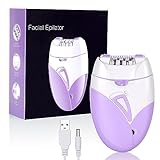 URAQT Epilierer Damen, Epiliergerät für Haarentfernung mit Massagerollen, Sanfte Langanhaltende Epilator Damenrasierer, Rasierer Aufsätze für Körper, Peeling, Reinigung, Tasche, Geschenk Frau（Lila）