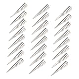 TOYZFRIENDY 24 Stücke Teiliges Edelstahl Cannoli Form Konische Backkegel für Croissant und Gebäck Rostfrei Wiederverwendbar Backzubehör für Süße und Herzhafte Einfach zu Reinigen