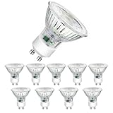 Nanologic 10x GU10 LED Lampe, LED Leuchtmittel 4,5W Ersetzt 50W Halogen Leuchtmittel Warmweiß 2700K 360LM Birnen AC 230V Halogenlampen [Nicht Dimmbar] Reflektorlampen Spotlampe