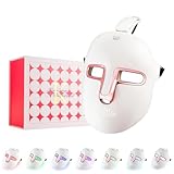 LED-Gesichtsmaske lichttherapie maske, 7-Farben-Lichtmaske mit 270 Perlen, wiederaufladbare led maske gesicht für Gesichtsschönheit, Anti-Aging, Verjüngung, Straffung,LED Maske Gesicht Lichttherapie