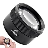 Juwelierlupe - Taschenlupe 30-fach für Schmuck, Münzen und Briefmarken | Optische Linse, kompakt und leicht | für Sammler, Juweliere und kreative Hobbys