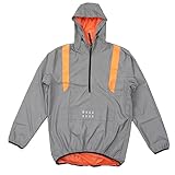 Fockety Herren-Fahrradjacke, Wasserdicht, Reflektierend, Atmungsaktiv, Leichter Windjacke, Dehnbarer Herren-Regenmantel, Seitentaschen mit Reißverschlüssen für Outdoor-Sport, Radfahren (2XL)