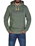 DENIMFY Hoodie Herren Regular Fit DFArno Kapuzenpullover Pullover Print Grün XL, Größe:XL, Farbe:Forest Green