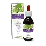 Hopfen (Humulus lupulus) Strobili oder Zapfen (weibliche Blüten) Alkoholfreier Urtinktur Naturalma | Flüssig-Extrakt Tropfen 120 ml | Nahrungsergänzungsmittel | Veganer