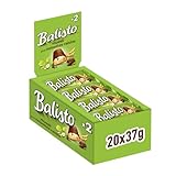 Balisto Schokoladen Großpackung, Müsli-Mix, Getreide Schokoriegel mit Rosinen und Haselnussgeschmack, 20 x 37g, Schokolade, Müsliriegel, Schoko Großpackung (740g)