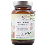 multi natural complete aus natürlichen Pflanzenextrakten | 100% natürliches, hochdosiertes Premium Multivitamin-Multimineral Präparat | 90 Kapseln | breites Spektrum an Vitaminen & Mineralstoffen