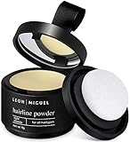 LEON MIGUEL Ansatzpuder - Hairline Powder als wasserfesten Haar Concealer zum Ansatz kaschieren für Frauen und Männer, unsichtbares Haar Make-up zur Haarverdichtung - 4g | Hellblond