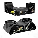 TNTGMG Fischtunnel, 2 Größen Aquarium Unterirdische Tunnel Fischhöhlen, 17,6/12,5 cm Kunststoff Garnelen verstecken Aquarium Tunnel mit 2 Eingängen, Höhle Versteck 360° Viewing