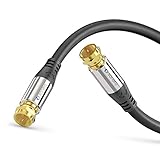 sonero® Premium Sat Antennenkabel / Koaxialkabel, 1,00m, schwarz