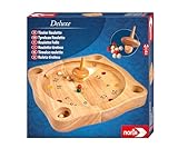 Noris 606101930 Deluxe Tiroler Roulette, Der Holzspiel Klassiker aus den Alpen mit Holzkreisel, ab 6 Jahren, Braun