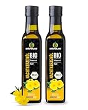 Kräuterland Bio Nachtkerzenöl 2x250ml (500ml), kaltgepresst, nativ, vegan, Direkt aus unserer Ölmühle