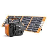 540Wh Powerstation mit Solarpanel 100W,Tragbare Solargenerator 600W (1200W Spitzenleistung) und Faltbares Solarpanel 18V,150000 mAh Große Powerbank mit Steckdose für Outdoor,Camping